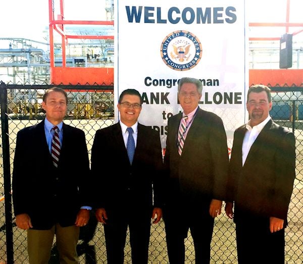 Employees from the LyondellBasell Edison site hosted a visit by U.S. Rep. Frank Pallone